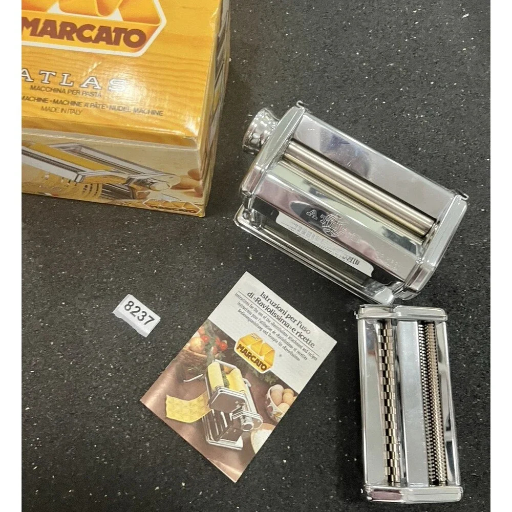 Marcato Atlas Pasta Noodle Maker Machine 150 Italy Williams Sonoma heavy box